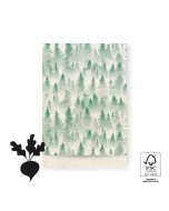 P38.224.017 X-mas Cadeauzakjes - Winter Forest - 17 x 25 cm