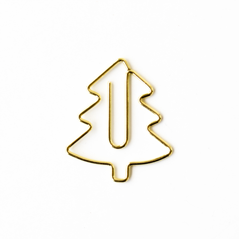 P39.601.030 X-mas Clips - Tree - Gold Small