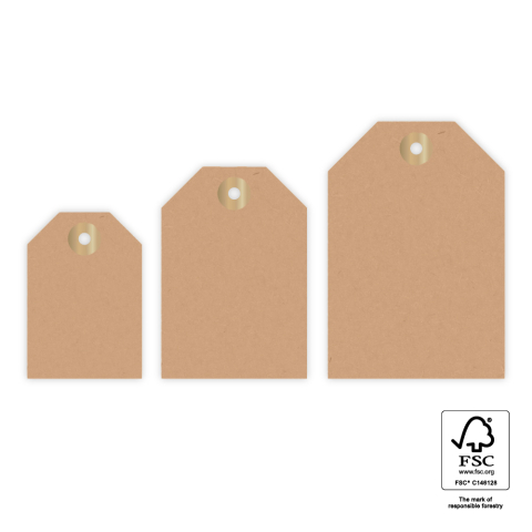 P72.105.075 Cadeaulabel Multi Sizes - Craft (S - M - L)