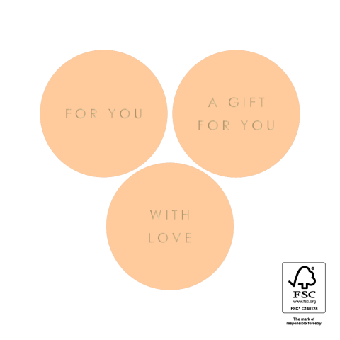 P74.364.250 Stickers Multi - Text (EN) Gold - Misty Orange