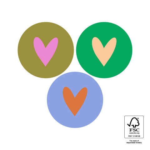 P74.377.250 Stickers Multi - Heart Colourful