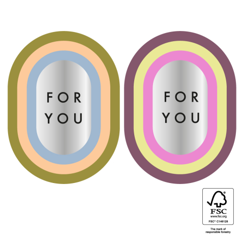 P74.388.250 Stickers Duo - For You Silver - Cool