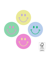 P74.407.250 Stickers Multi - Smiley Mini Pastel