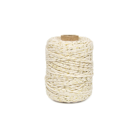 Seil - Twist - Creme / Gold