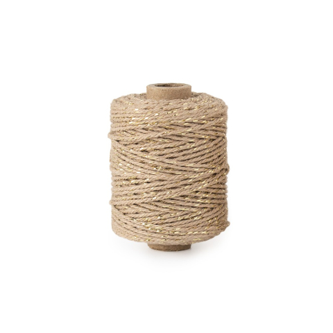 Seil - Twist - Natural / Gold