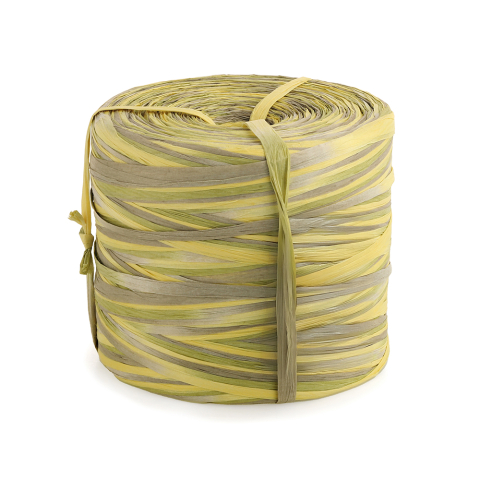 Paper - Raffia - Yellow/Olive